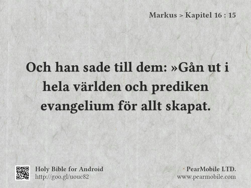Markus, Kapitel 16:15